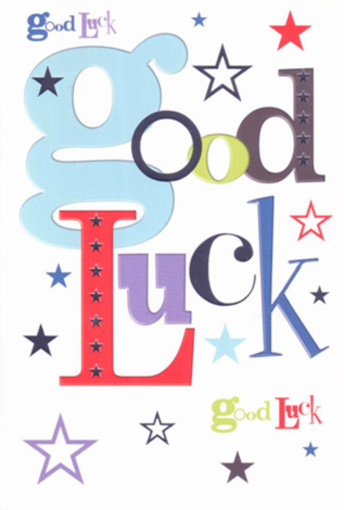 There's a jubilant flair to this good luck card-an exuberance reminiscent of Herne Hill's community spirit during local festivals on Railton Road or celebrations around Brockwell Community Greenhouses. The white canvas bursts with lively typography: sweeping baby blue, chic black, bold red accents, and fresh green strokes animate the message, while a constellation of colourful stars dashes across the design, each one capturing the optimism and energy encountered daily in this vibrant South London enclave. Ample white space creates balance, letting the design breathe, while the smooth card surface invites the hand to linger-much like the pause you take to enjoy a quiet corner of Brockwell Park. A talisman for good fortune, this card brims with the affectionate cheer of neighbours wishing one another well-whether it's for a first day at a new job or setting out on an adventure beyond Norwood Road-ensuring that every wish carries a piece of Herne Hill's sincere and hopeful heart.